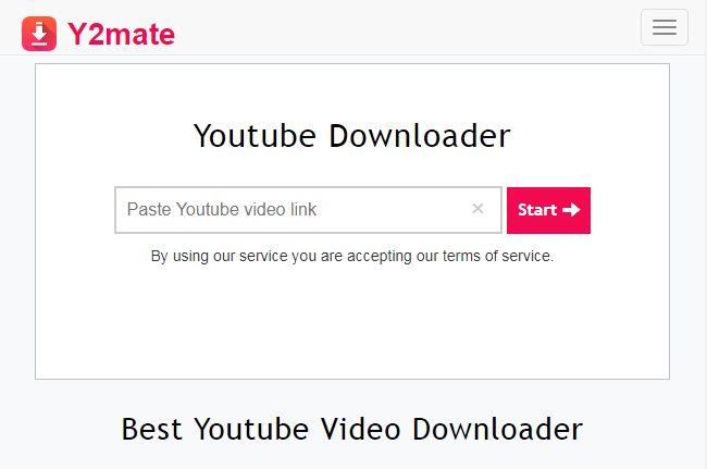 y2mate youtube to mp4 downloader